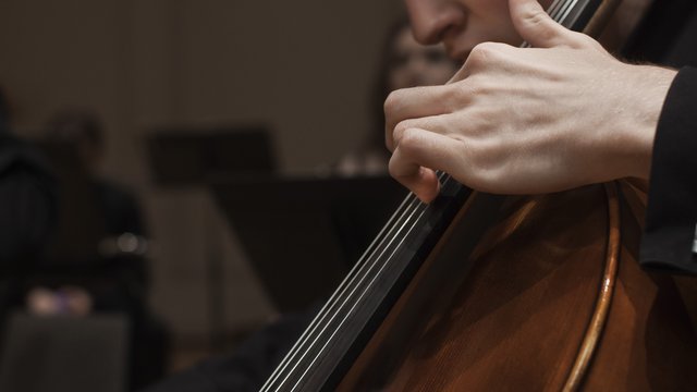 Male cellist