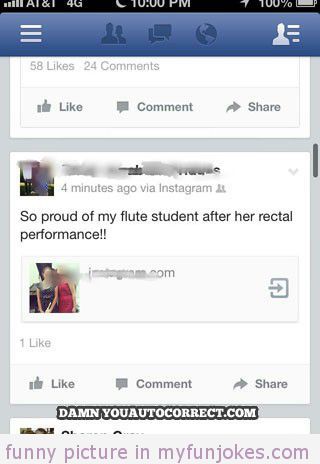 flute recital autocorrect