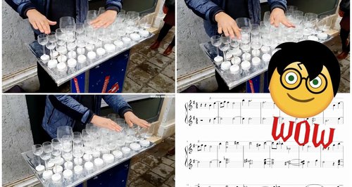 Harry Potter glass harp