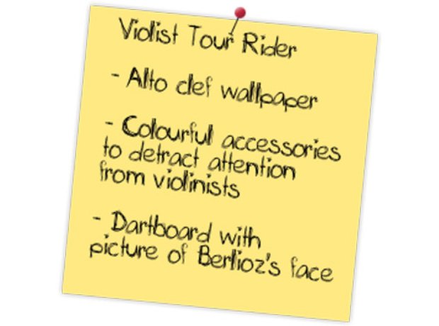 Violist Tour Rider