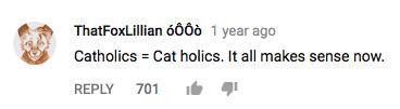 Cat-holics comment - cat choir
