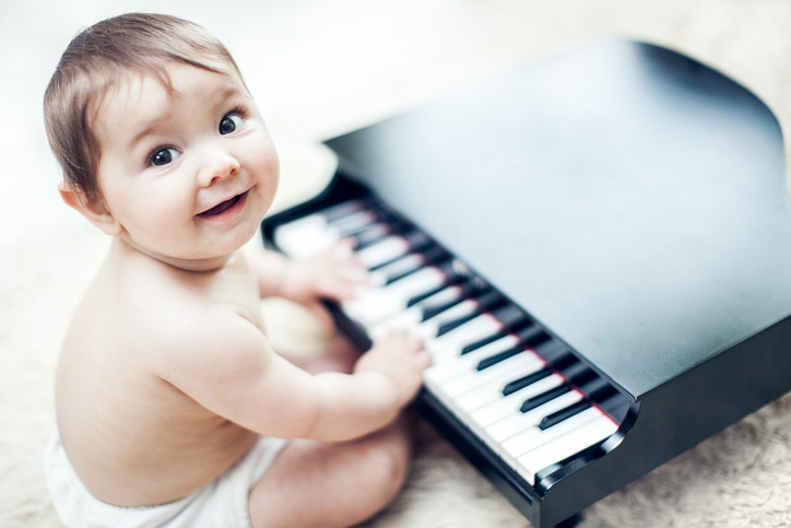 Baby grand piano