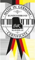 BVK piano certificate