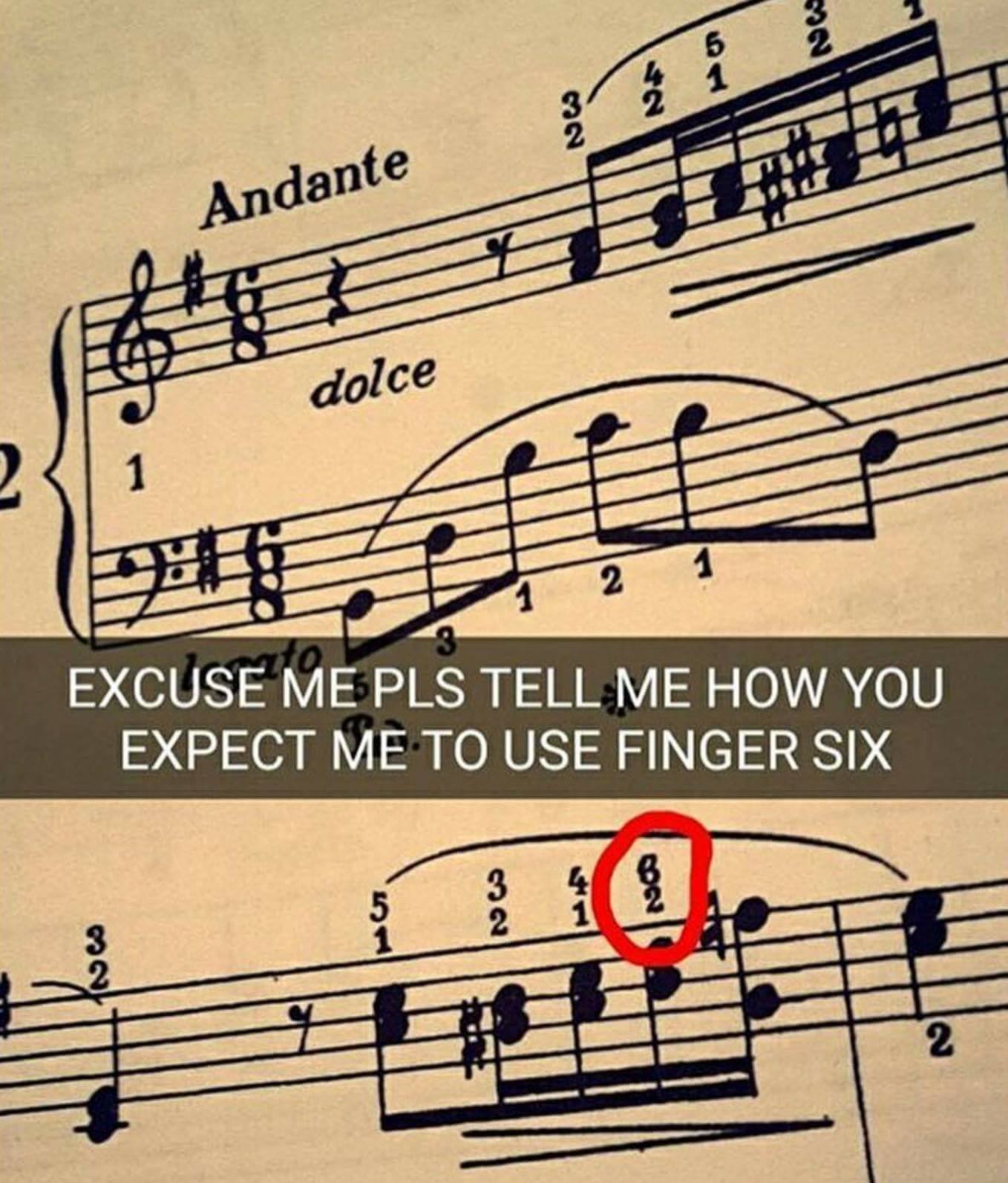 Finger six meme