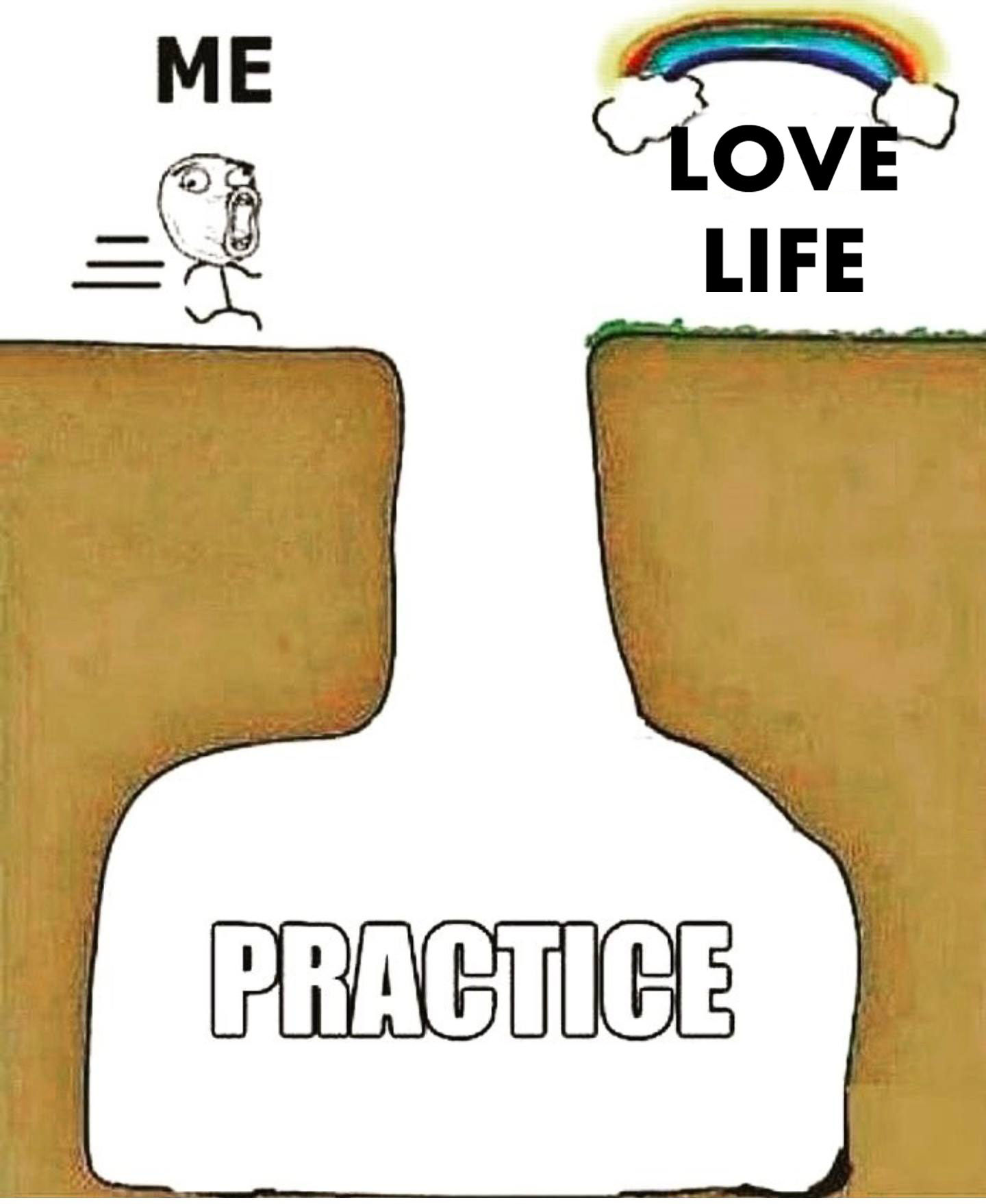 love life practice meme