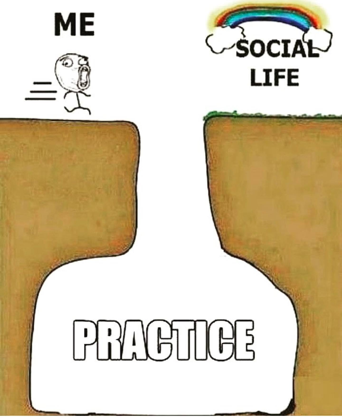 social life practice meme