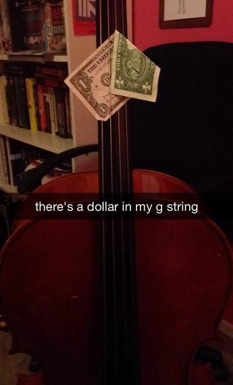 dollar in g string