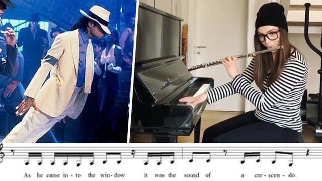 Ariana smooth criminal flute piano