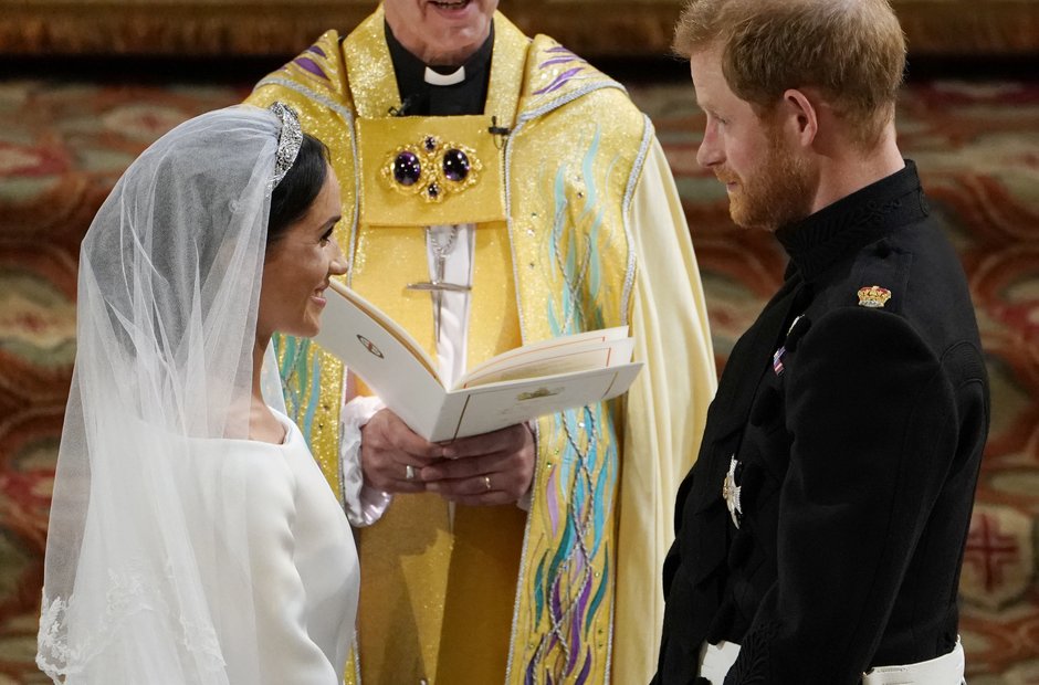Prince Harry and Meghan Markle exchange vows