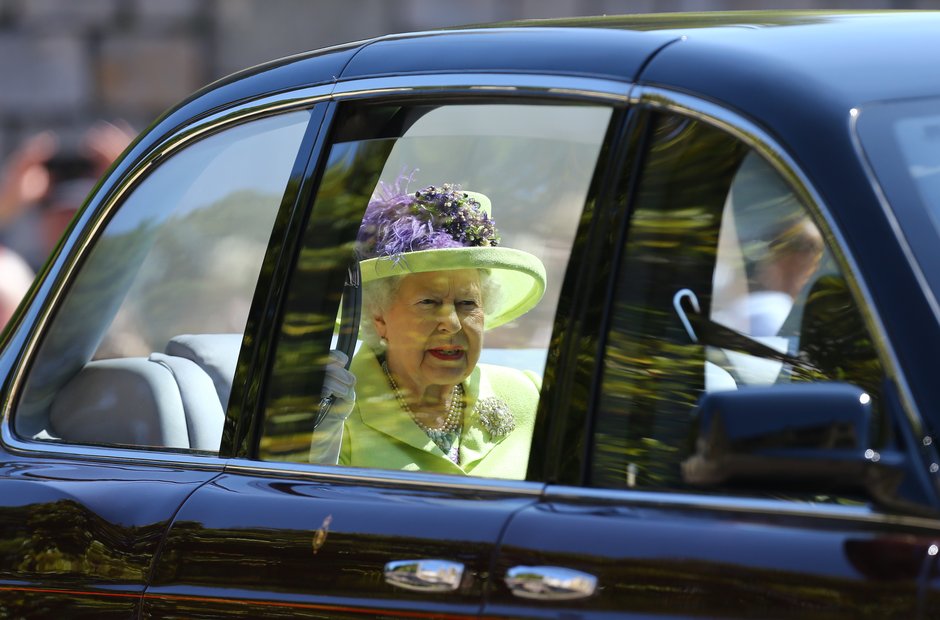 Queen Elizabeth II and the Duke of Edinburgh arriv