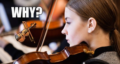 Why orchestras have so many violins