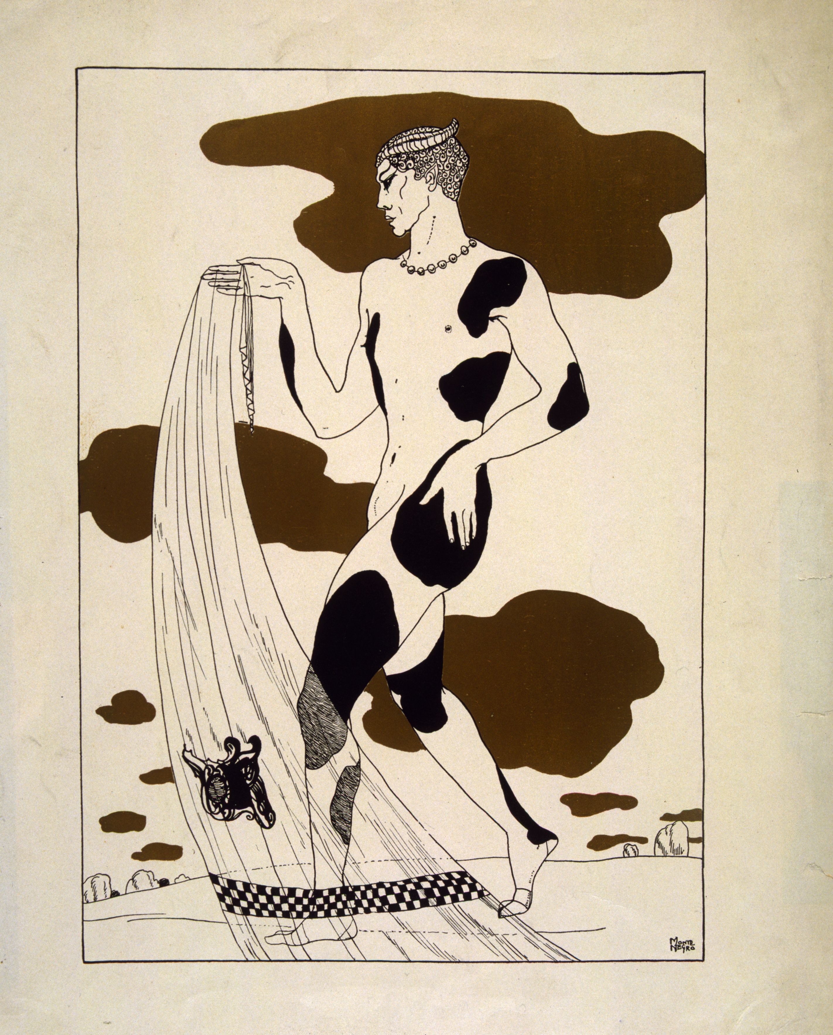 Costume design for L'Apres-midi d'un faune