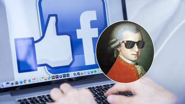 Mozart on Facebook