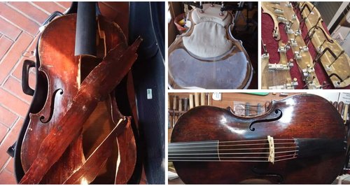 Viola da gamba repair