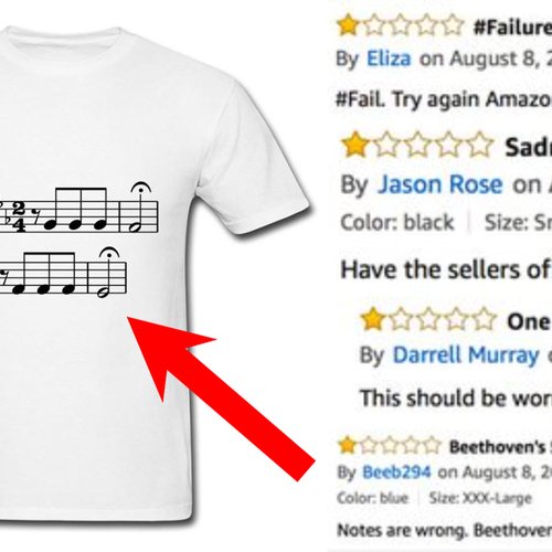 Bad Beethoven t-shirt reviews