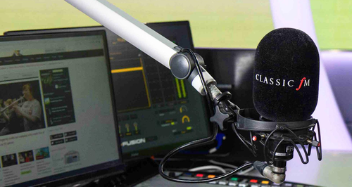 Classic FM radio studio