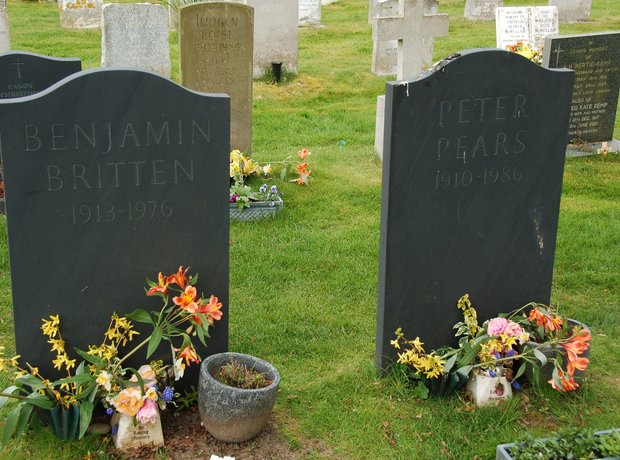 Benjamin Britten's grave